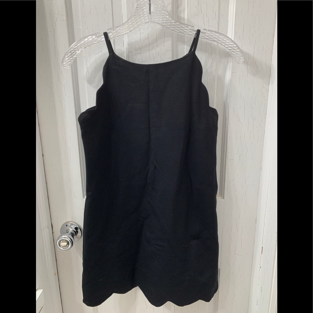 NWOT Necessary Objects Black Scallop Dress Girls L